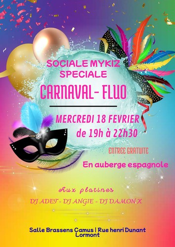 Soirée carnaval fluo mykiz