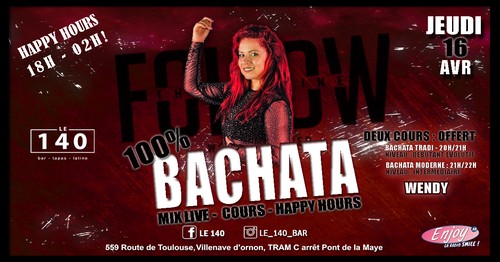Soirée 100% Bachata avec Wendy