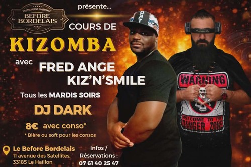 Cours de Kizomba débutant évolutif + soirée gratuite