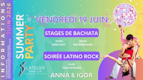 Stages bachata / soirée latino SBK