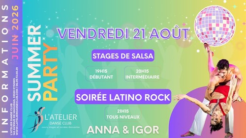 Stages salsa / soirée latino rock
